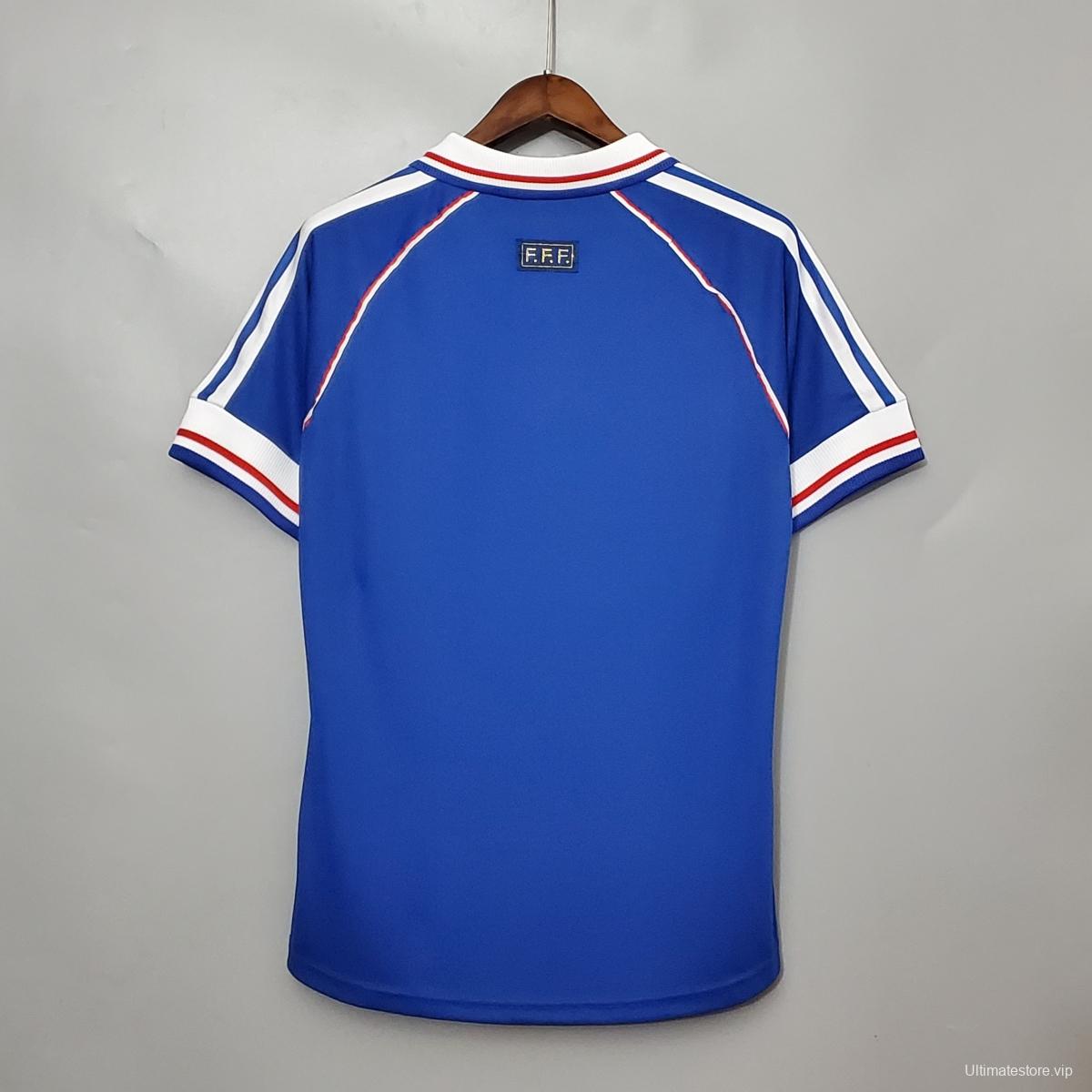 Retro 1998 France home Soccer Jersey