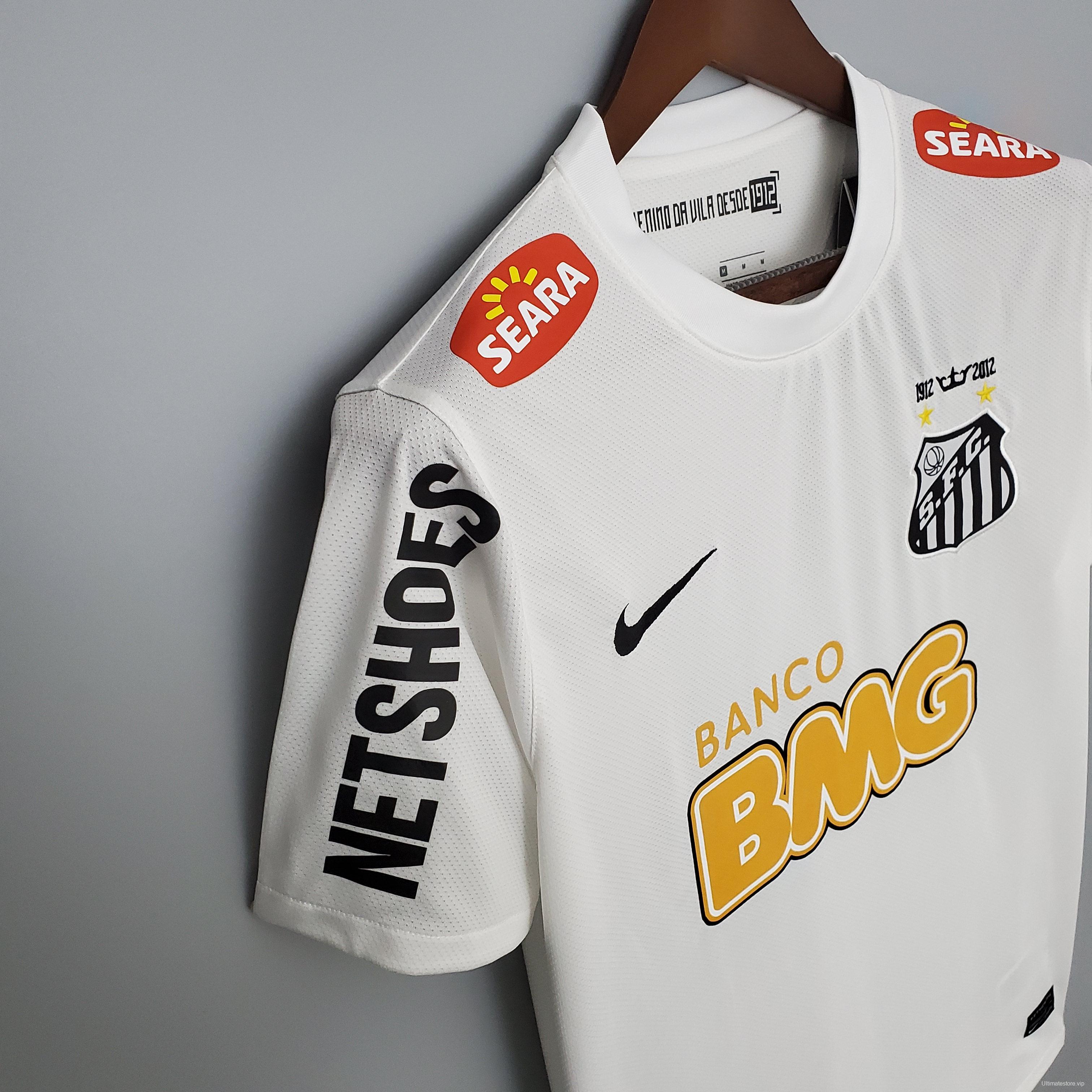 Retro 12/13 Santos home Soccer Jersey