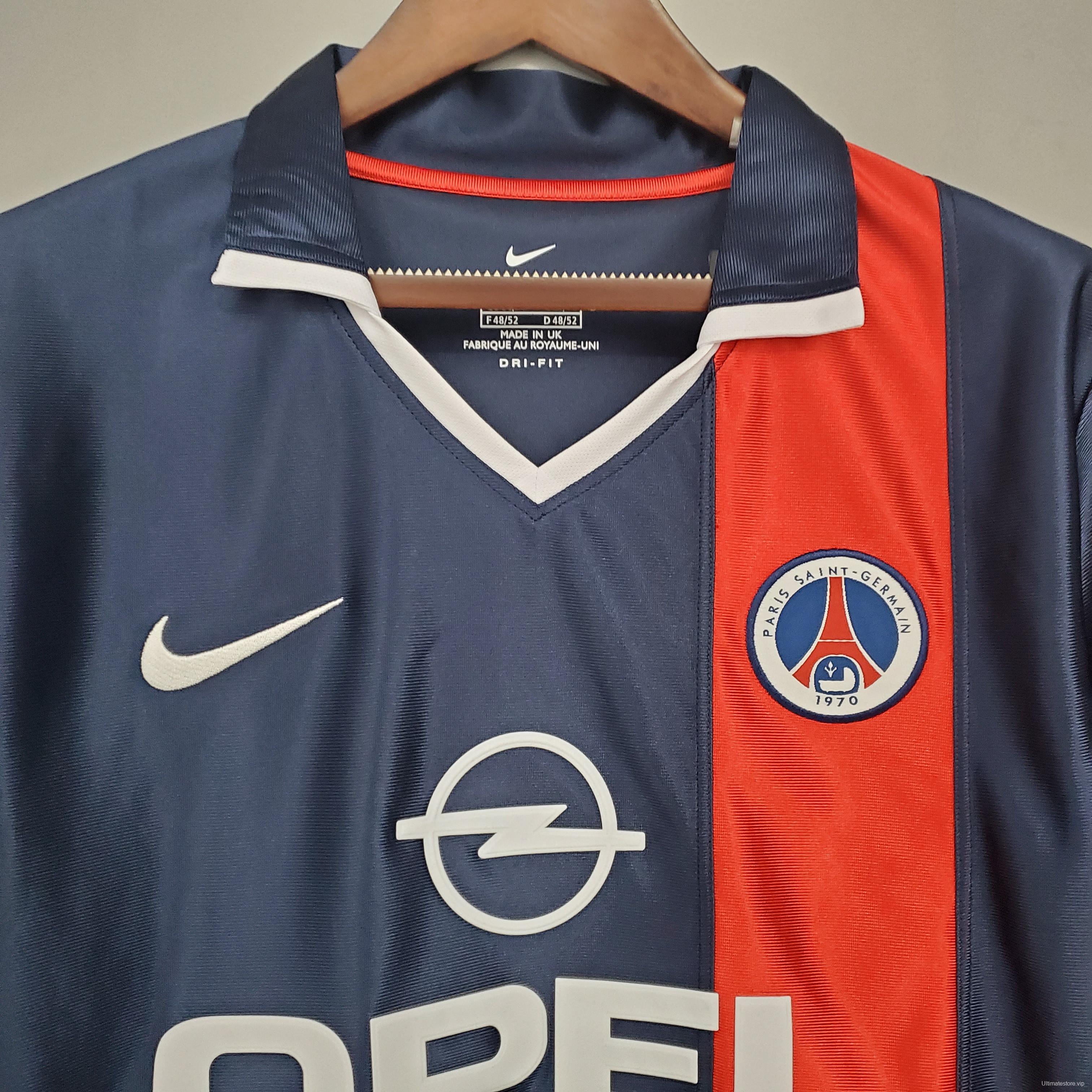 Retro PSG 01/02 home Soccer Jersey