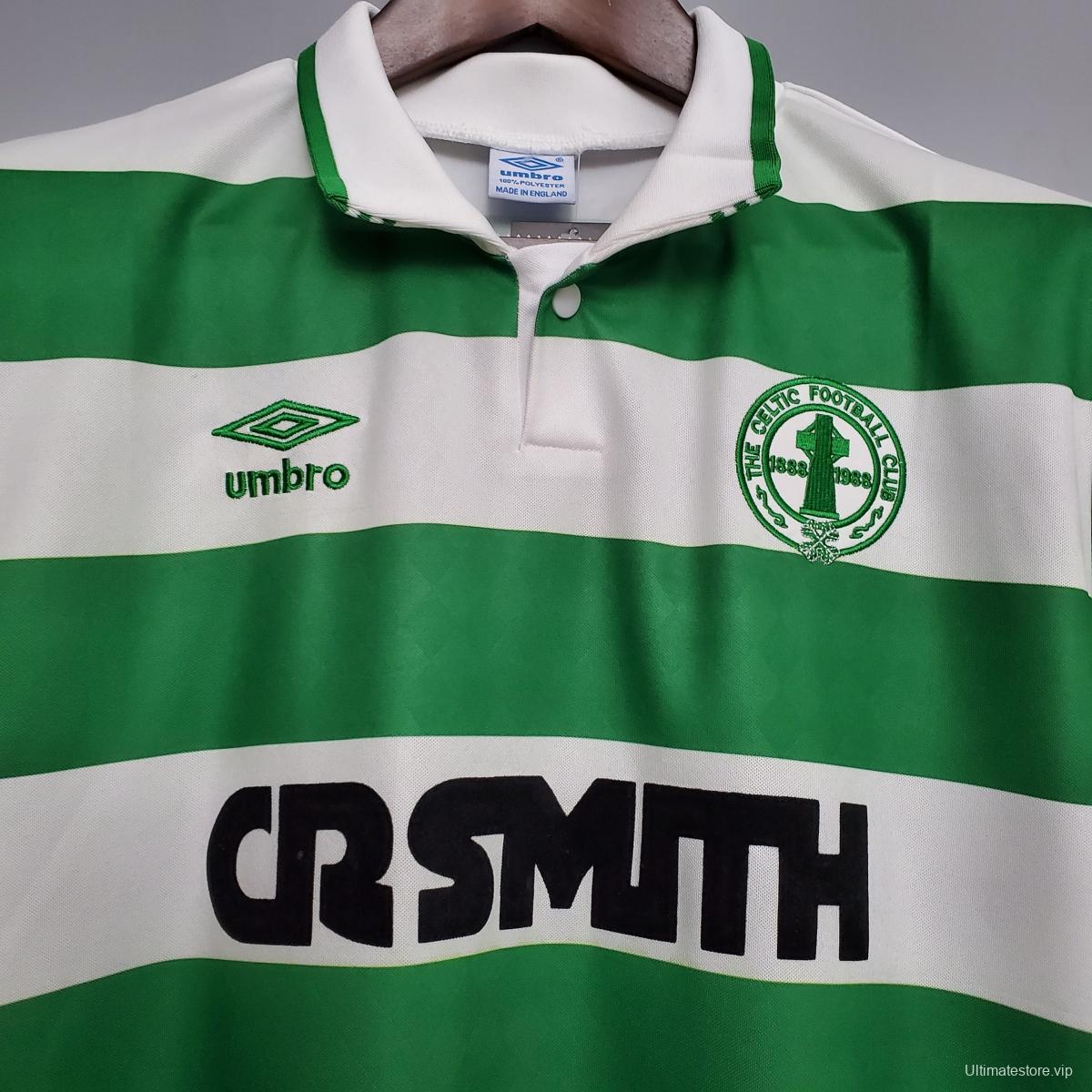 Retro 87/89 Celtics home Soccer Jersey