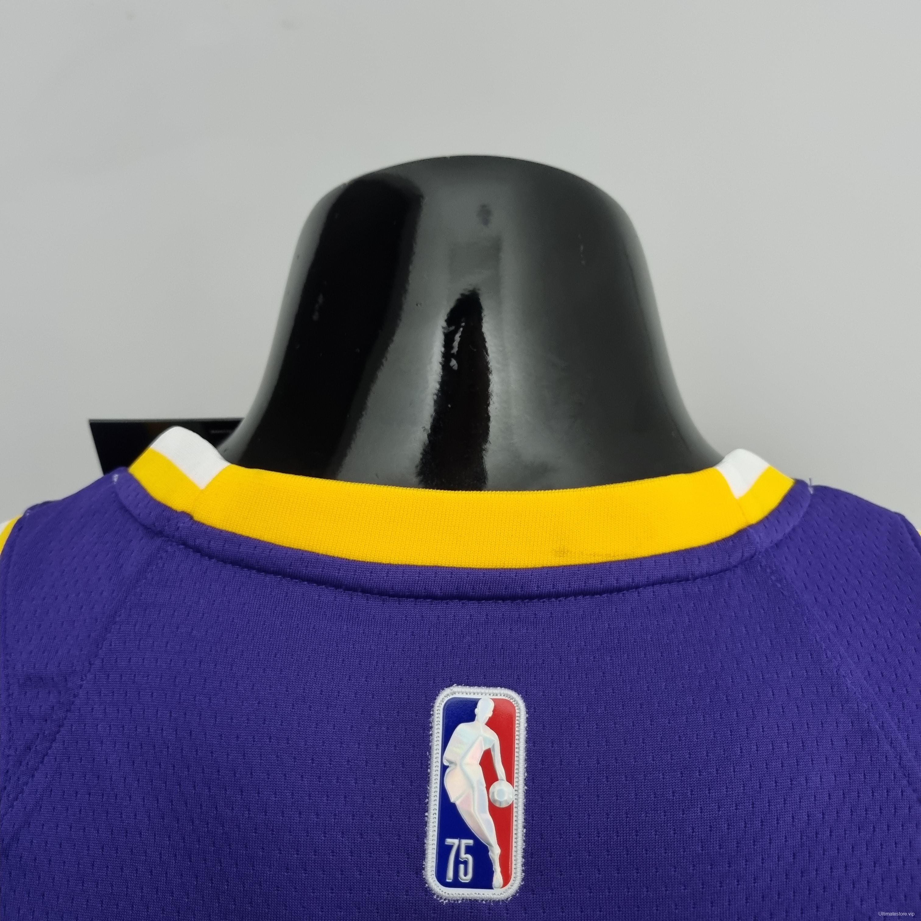 75th Anniversary BRYANT#8 Los Angeles Lakers Jordan Purple NBA Jersey