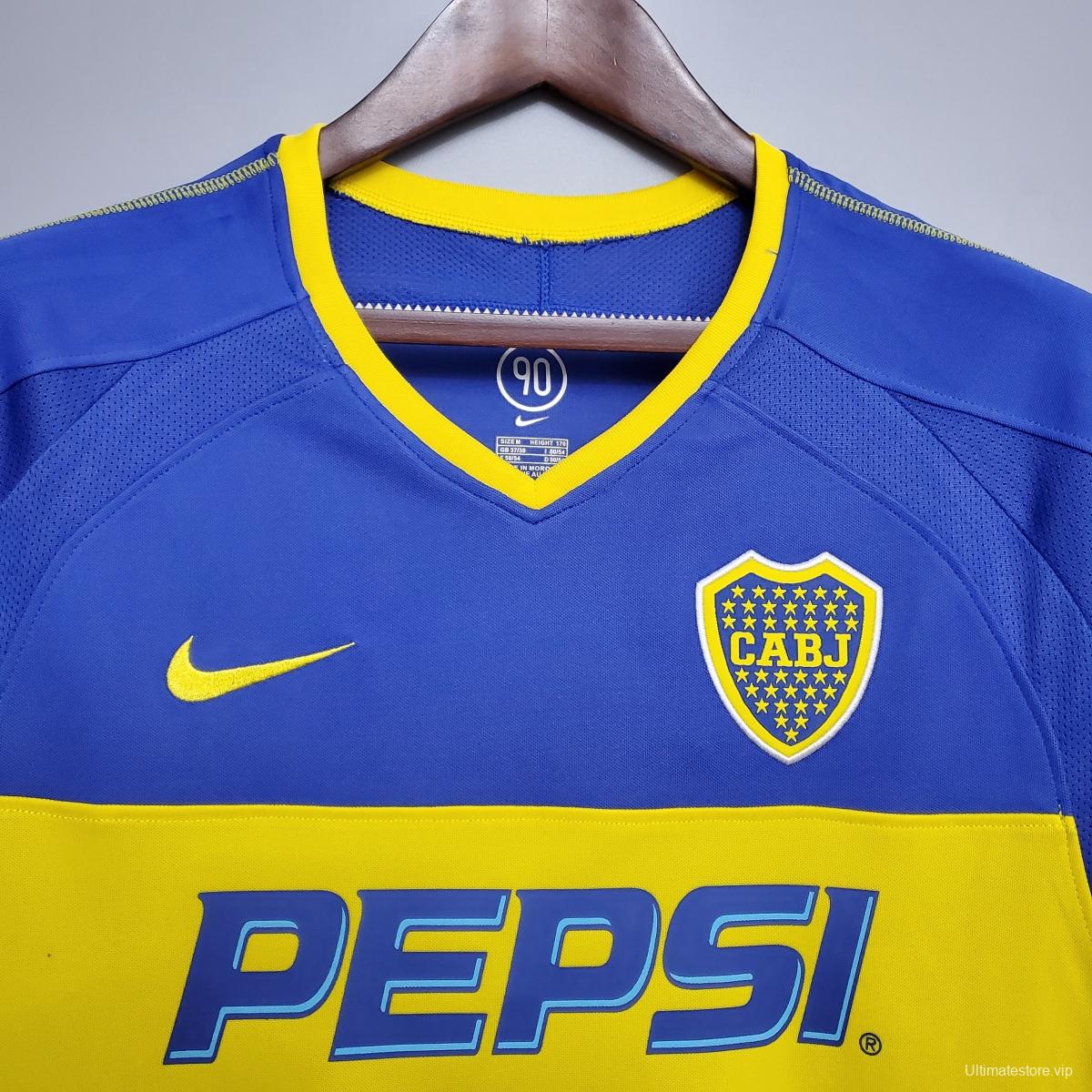 Retro Boca Juniors 03/04 home Soccer Jersey