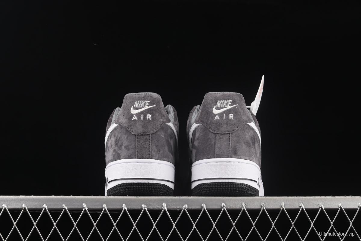 NIKE Air Force 1' 07 Low dark gray suede color matching low-top casual board shoes NT9966-336