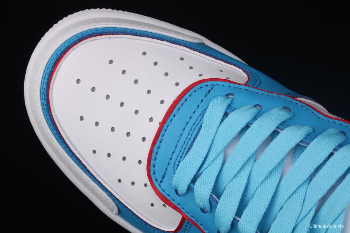 NIKE Air Force 11607 Doraemon robot cat-themed low-top casual board shoes BQ8988-106