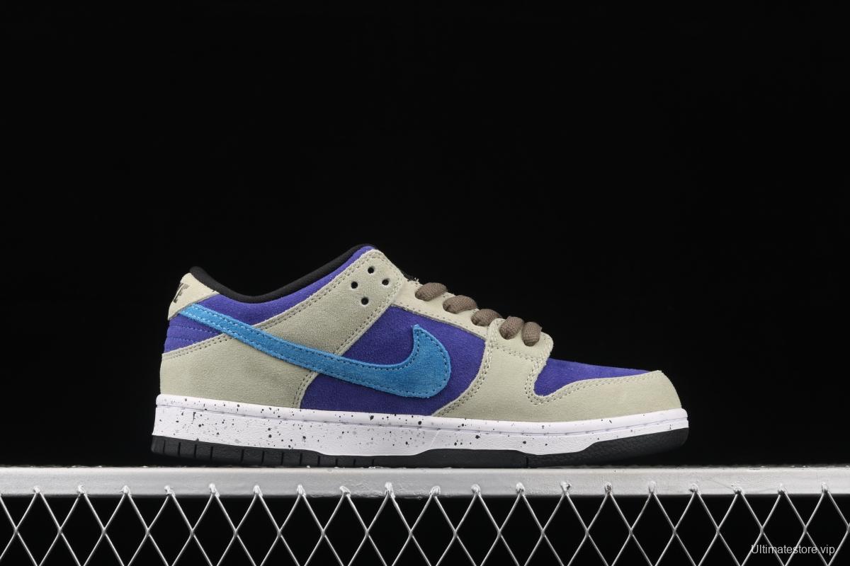 NIKE SB DUNK Low Prm khaki blue SB rebound fashion casual board shoes BQ6817-301