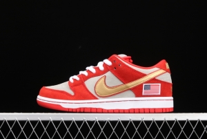 NIKE SB DUNK Low Nasty Boys American Flag Slam Dunk Series retro low-gang leisure sports skateboard 304292-610