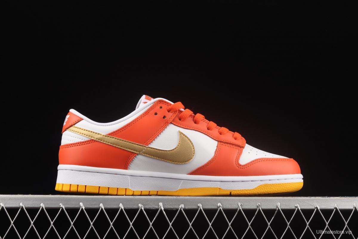 NIKE DUNK Low Golden Orange Platinum Orange SB rebound Fashion Leisure Board shoes DQ4690-800