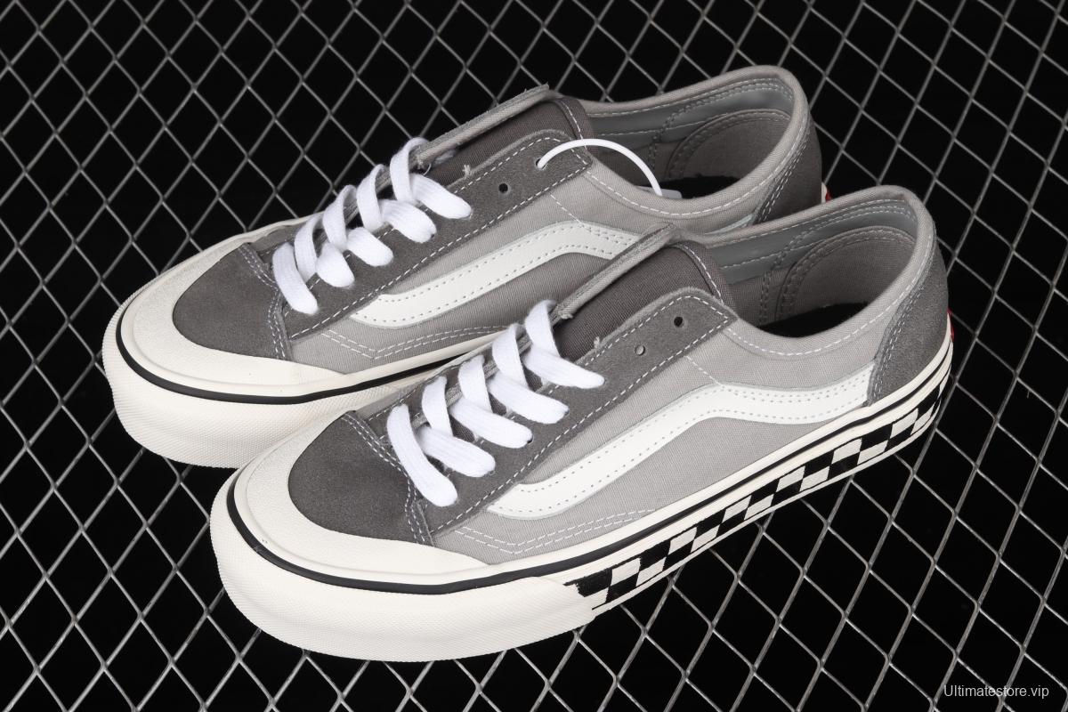 Vans Style 36 Decon SF Vancouver Gray Granny Grey Chess Lattice half-Moon Killer Whale low-side Vulcanized Board shoes VN0A3MVL195