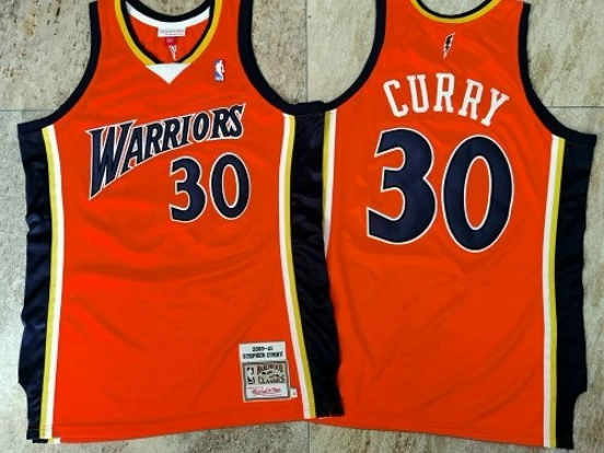 Men's Stephen Curry Orange Retro Classic Team Jersey