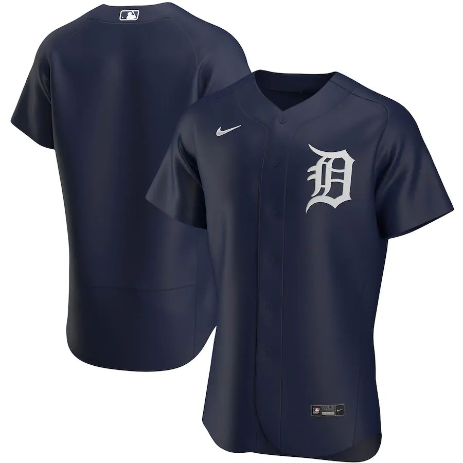 Men's Navy Alternate 2020 Authentic Team Logo Team Jersey