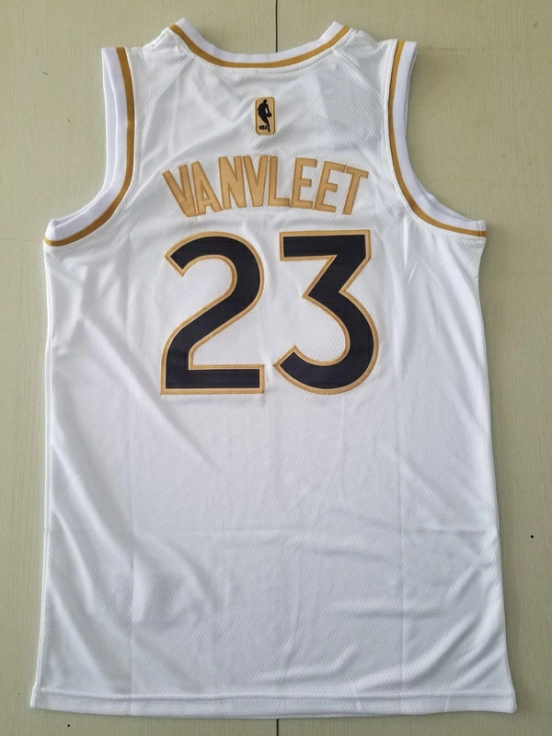 Fred VanVleet 23 White Golden Edition Jersey