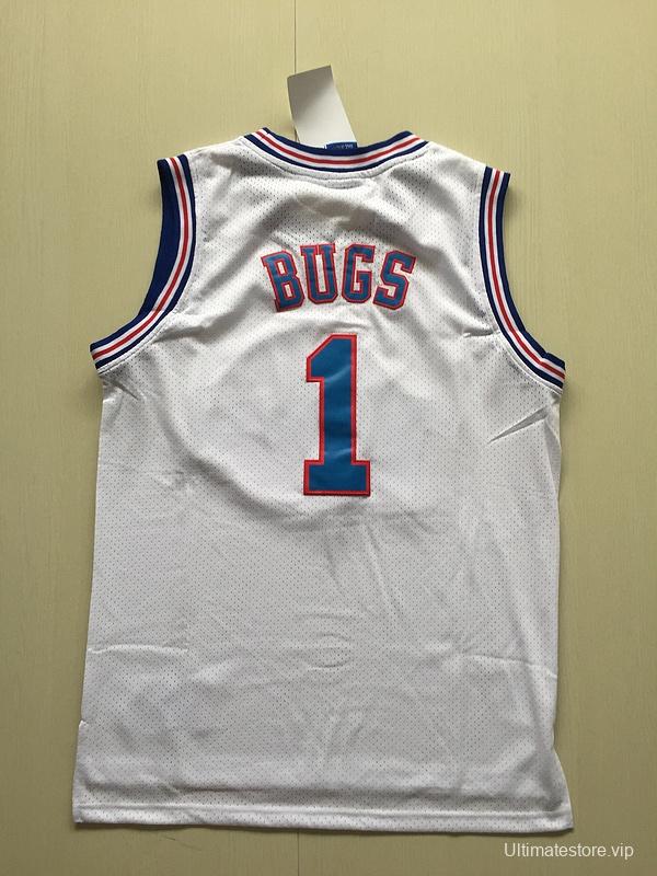 Bugs 1 Movie Edition White Basketball Jersey