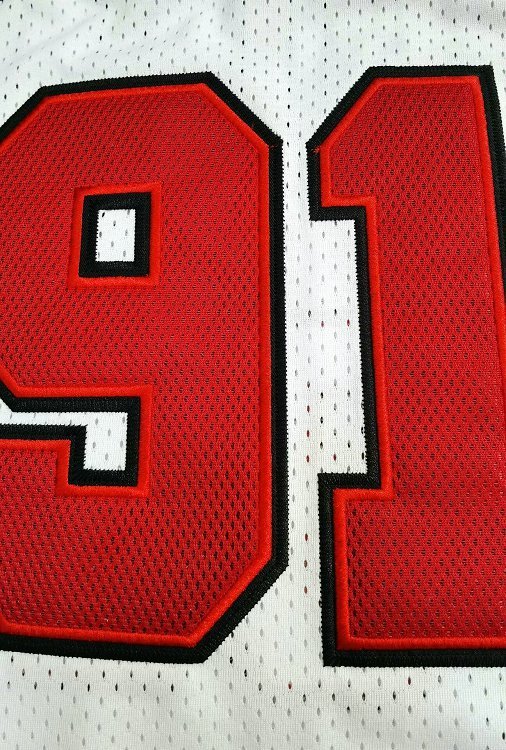 Men's Dennis Rodman White Retro Classic Team Jersey