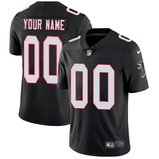 Men's Black Alternate Customized Limited Team Jersey