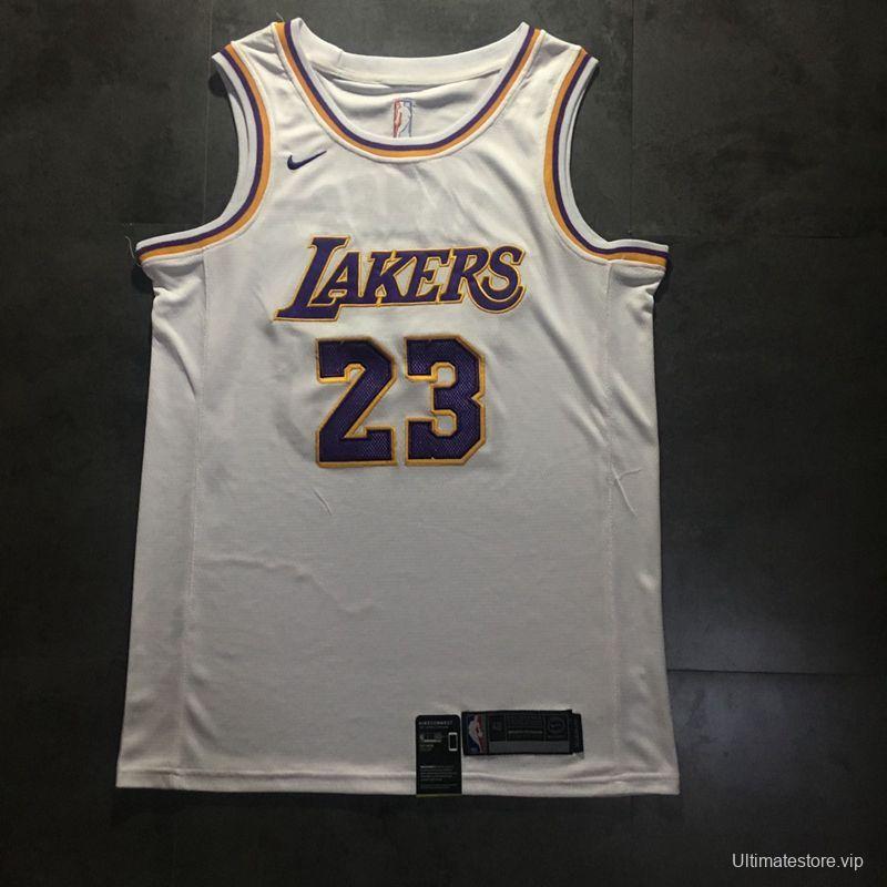 Men's LeBron James White Retro Classic Team Jersey