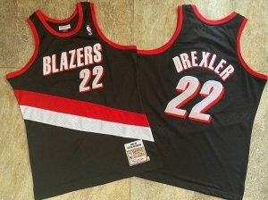 Men's Clyde Drexler Black Retro Classic Team Jersey