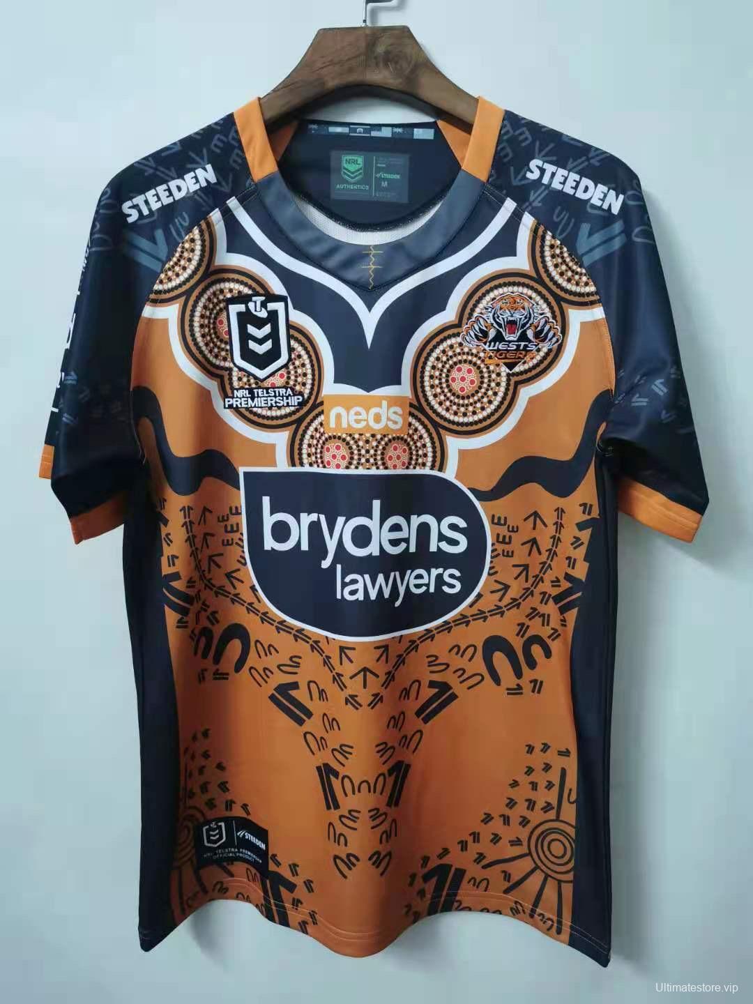 Wests Tigers 2021 Mens Indigenous Rugby Jersey