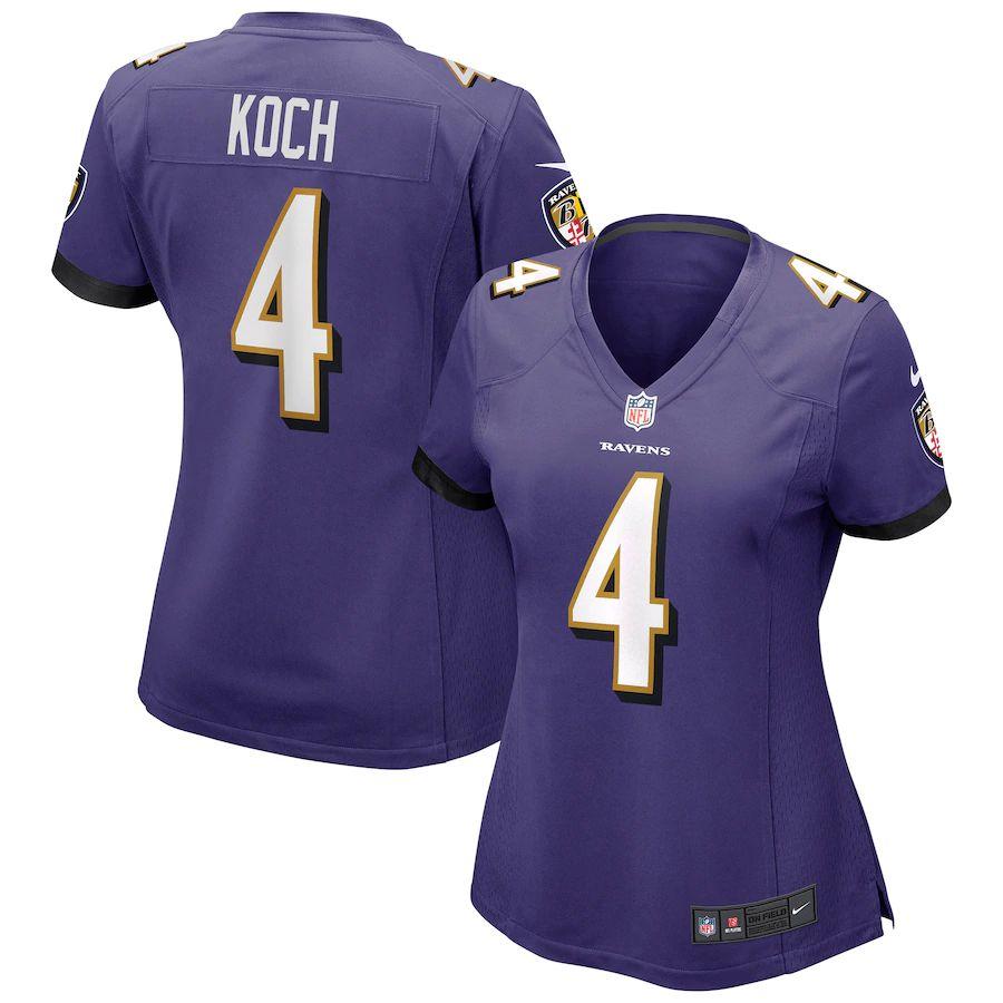 Women's Sam Koch Purple Player Limited Team Jersey