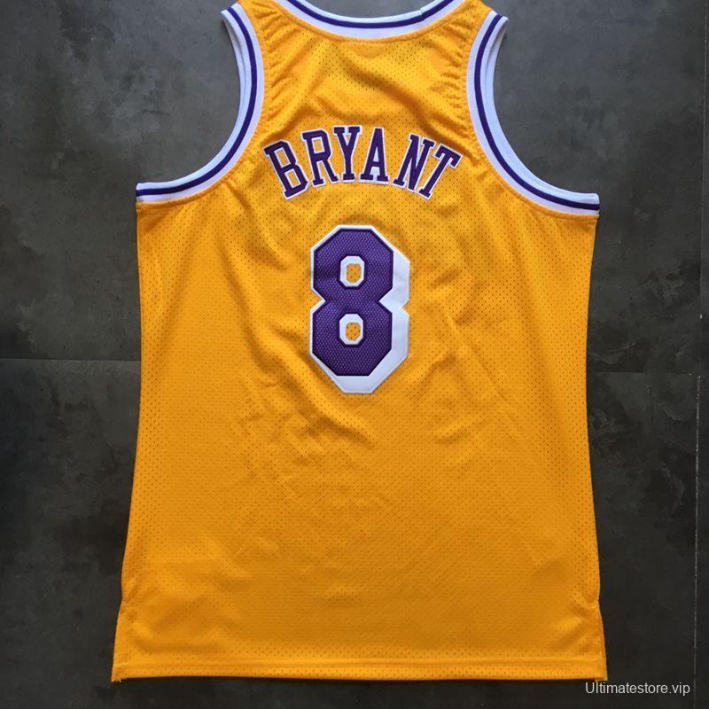 Men's Kobe Bryant Yellow Retro Classic Team Jersey