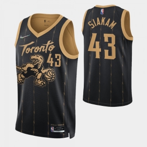 Men's Pascal Siakam 75th Anniversary City Black Jersey