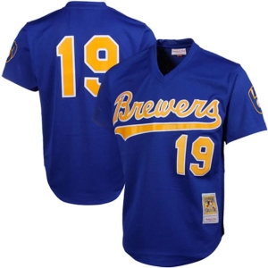 Men's Robin Yount Royal Cooperstown Mesh Batting Practice Throwback Jersey