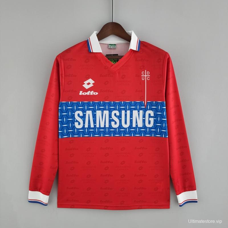 Retro 1996 Long Sleeve Deportivo Universidad Católica Third Away Soccer Jersey