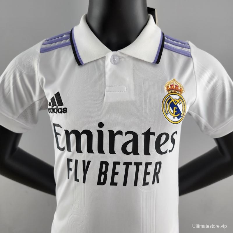 22/23 Kids Kit Real Madrid Home Kit