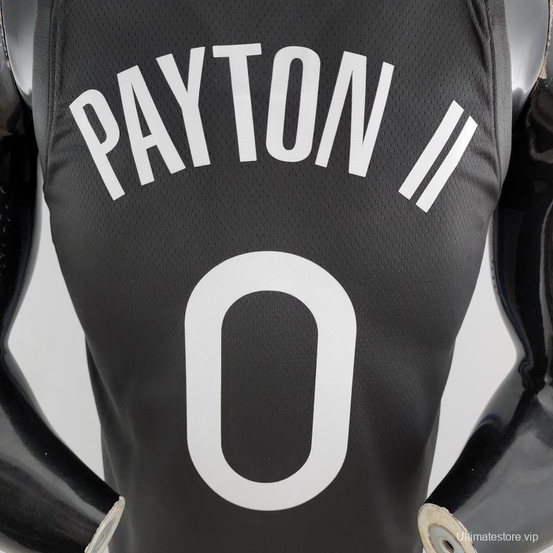 2020 PAYTON II#0 Warriors City Edition Black And Grey NBA Jersey
