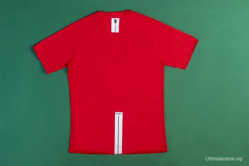 Retro 07/08 Manchester United Home Soccer Jersey