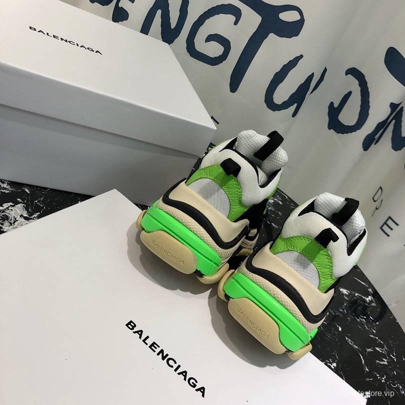 Men/Women Balenciaga Triple S Sneaker Green/Black