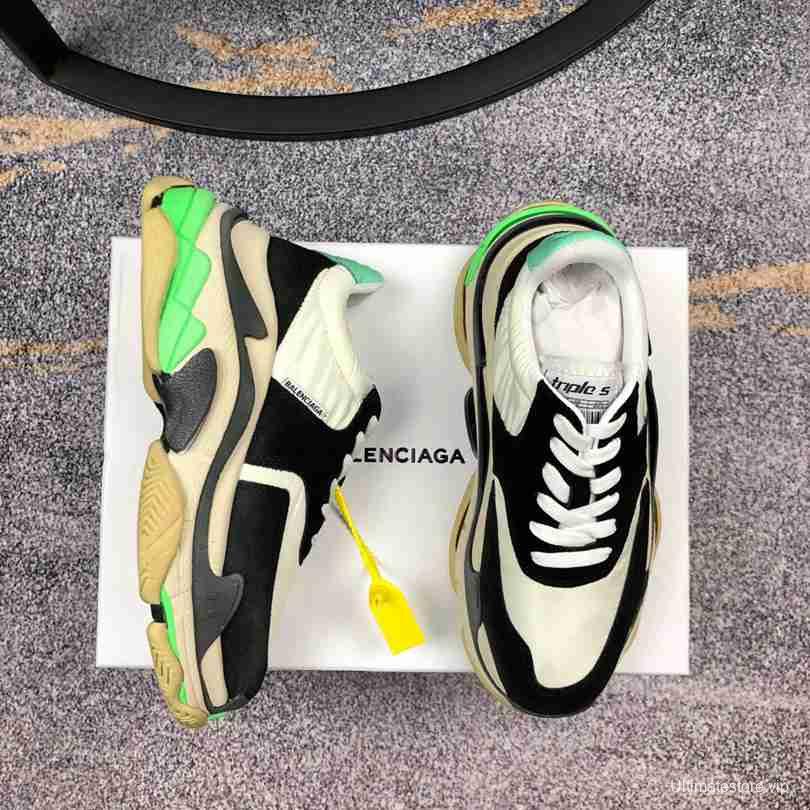 Men Balenciaga Triple-S 2 White/Black Sneaker