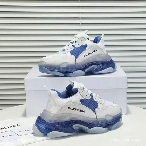 Men/Women Balenciaga Triple-S Sneaker Blue/White Item 6380340