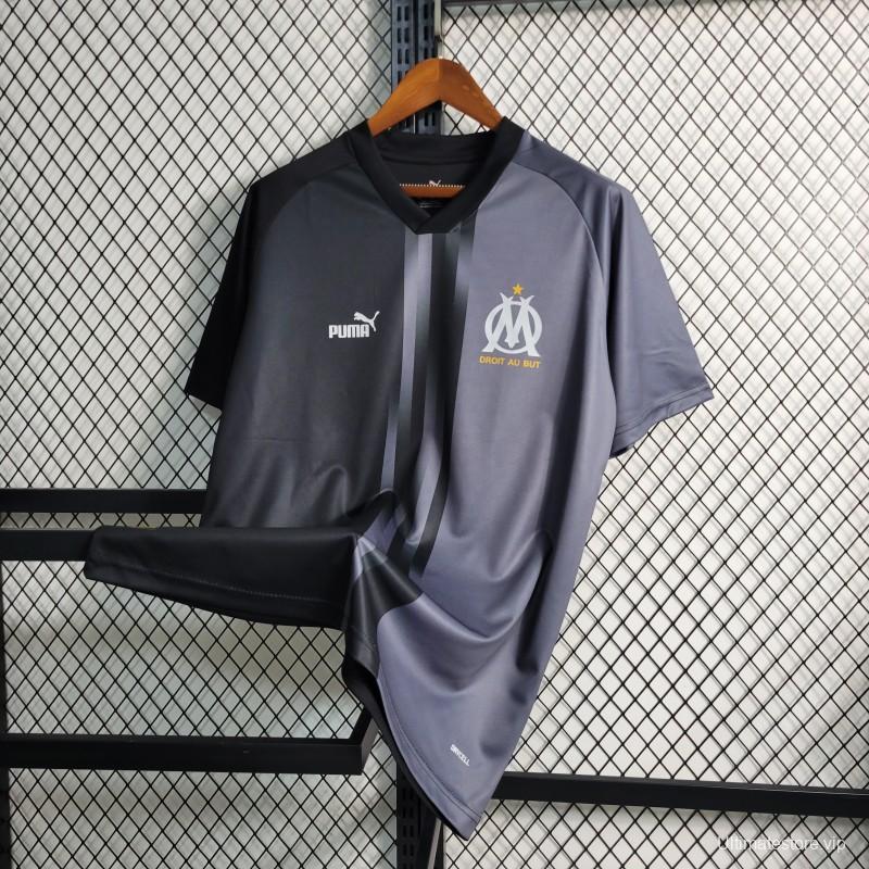 23-24 Marseille Training Black Jersey