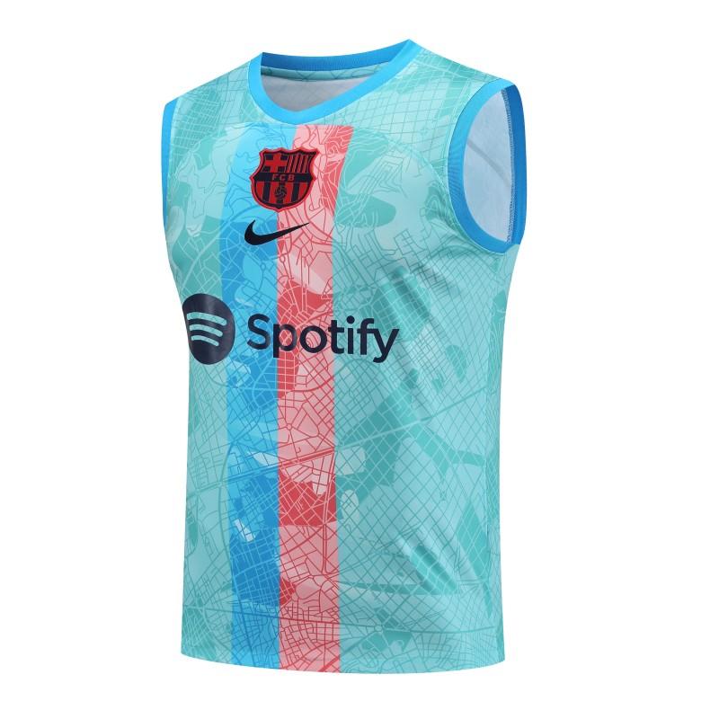 23-24  Barcelona Sky Blue Vest Jersey+Shorts