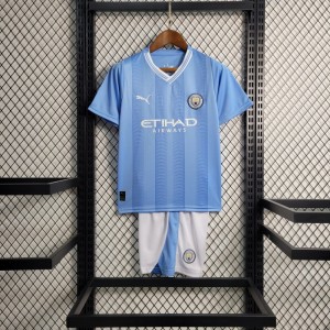 23-24 Kids Manchester City Home Set