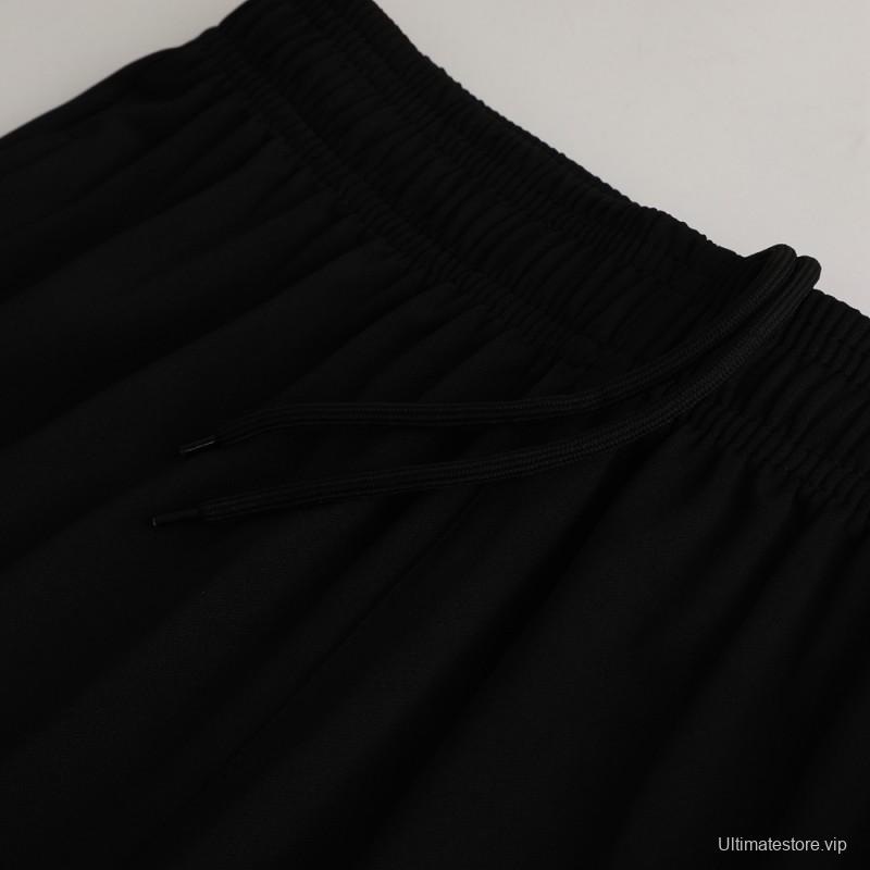 24/25 Nike Black/Golden Half Zipper Jacket+Long Pants