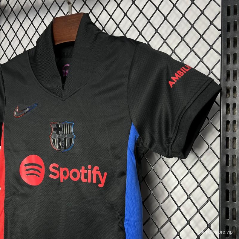 24/25 Kids Barcelona Away Black
