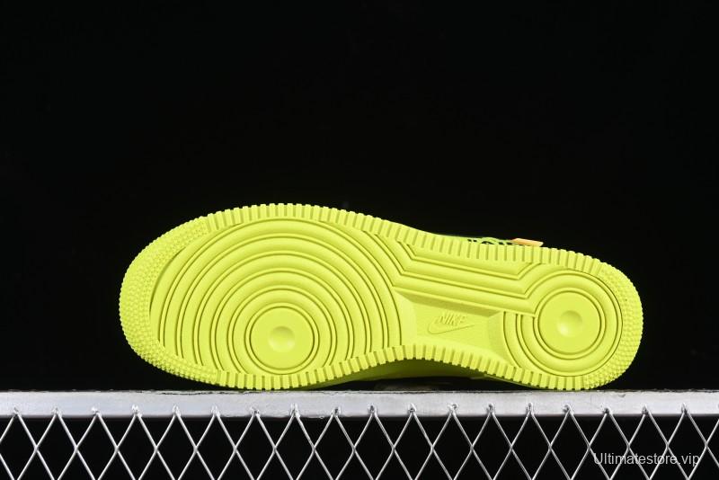 Nike Air Force 1 '07 Low Top Casual Sneakers in Firefly Green - FA2407-301