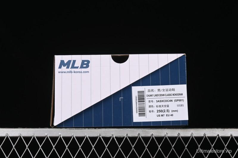 New York Yankees MLB Bigball Chunky Embo Monogram Platform Sandals - 3ASXCDC4N50SBS