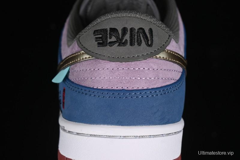 Nike Dunk Low Retro Deconstructed Casual Sneakers with Black Myth WuKong Theme - DV2433-109