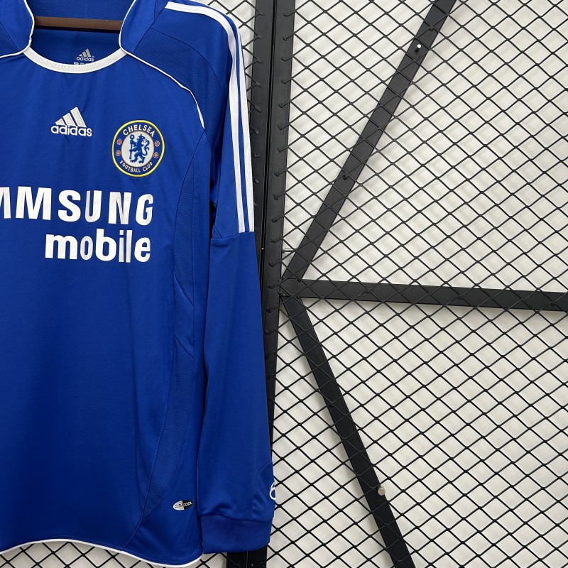 06/07 Retro Long Sleeve Chelsea Home Jersey