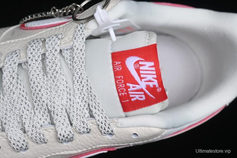 Nike Air Force 1 '07 Low Supreme Casual Sneakers in White/Red - DF0188-011