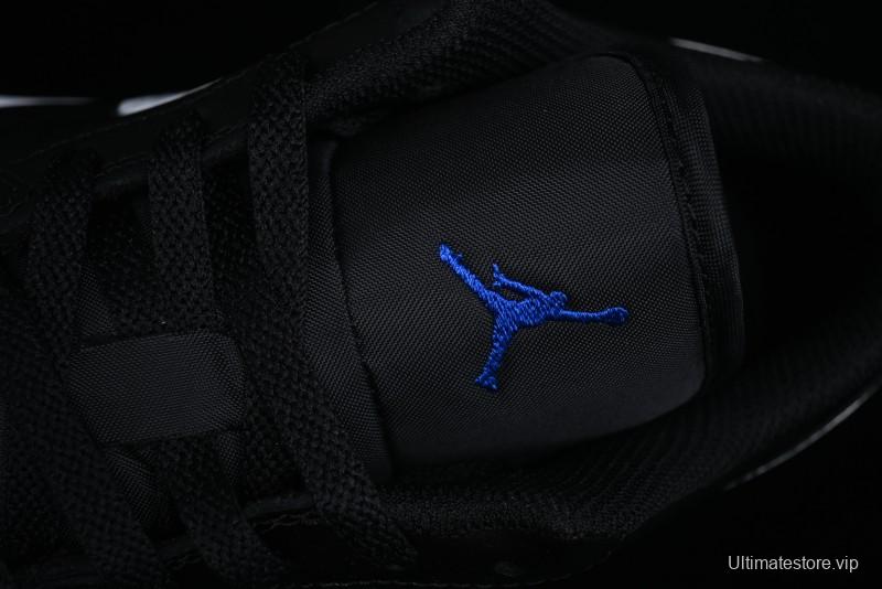 Nike Air Jordan 1 Low Retro Basketball Shoes Black Blue - 553558-042