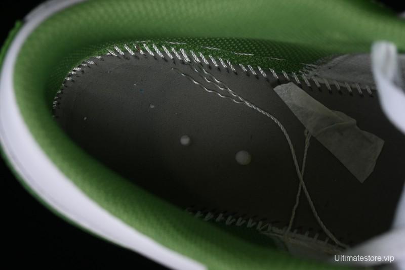 Nike Air Jordan 1 Low AJ1 White Green Low Top Lifestyle Basketball Shoes - HF4823-100