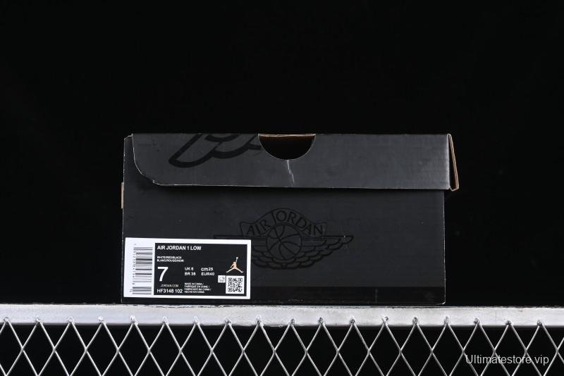 Nike Air Jordan 1 Low AJ1 Retro Lifestyle Sneakers in White and University Red - HF3148-102