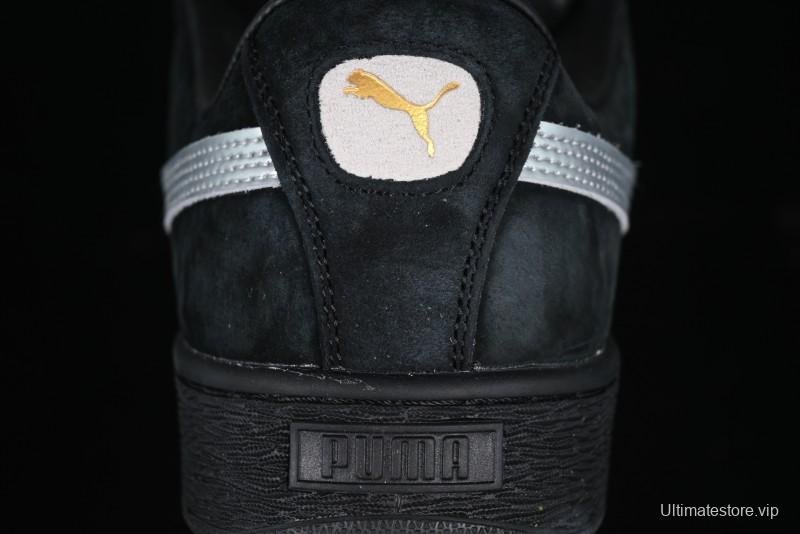 PUMA Suede XL Classic Men's Sneakers - Black with Metallic Silver Accents
