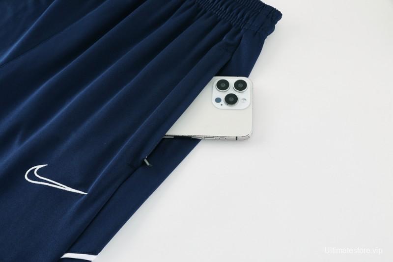 2025 Nike Blue Full Hoodie Zipper Jacket +Long Pants