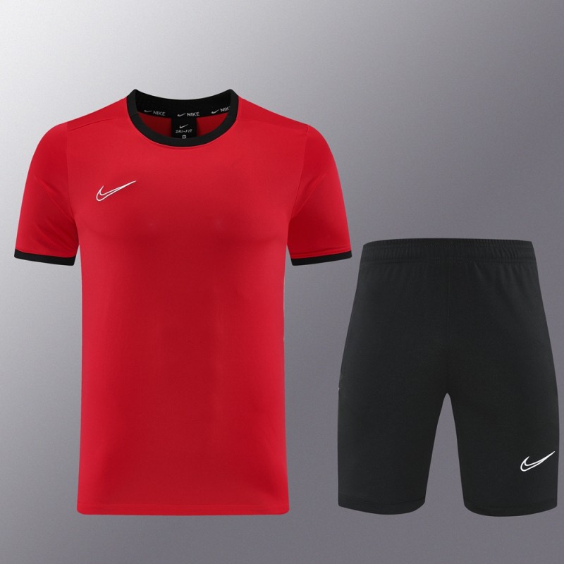 2025 NIKE Red Short Sleeve Jersey + Shorts