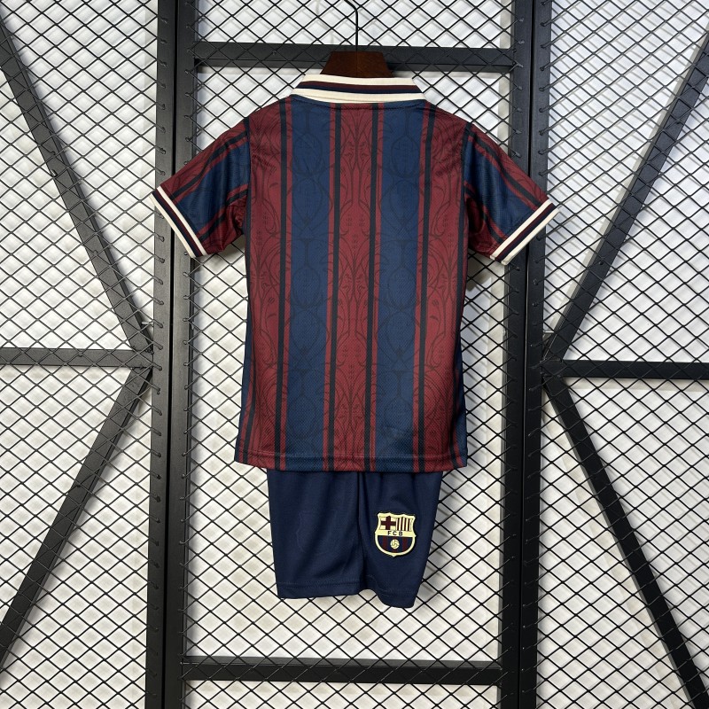 25/26 Kids Modernist FC Barcelona Polo Long Sleeve Jersey