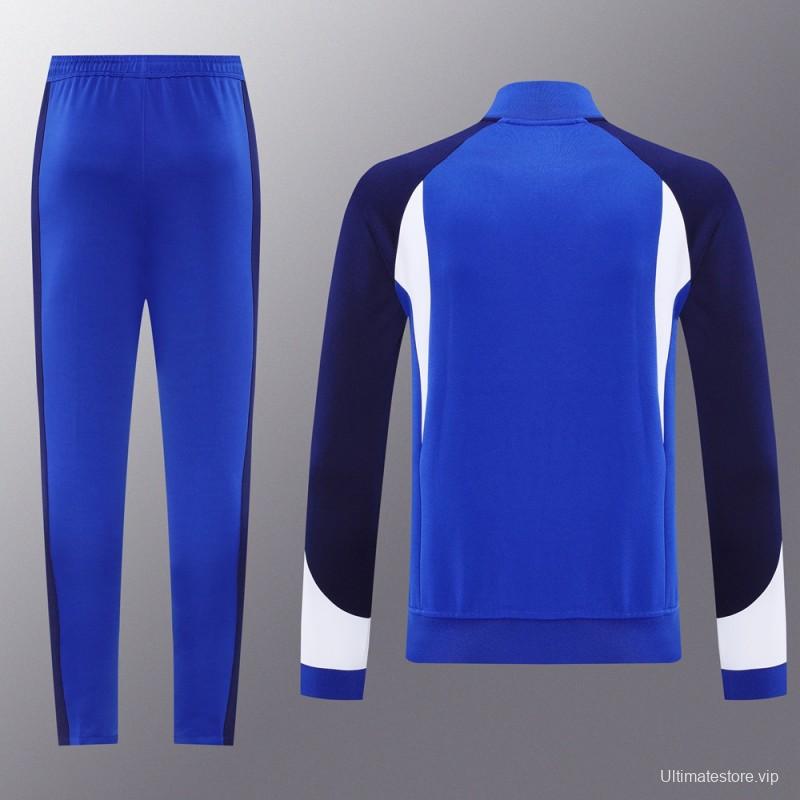 2025 NIKE Blue/Navy Full Zipper Jacket + Long Pants
